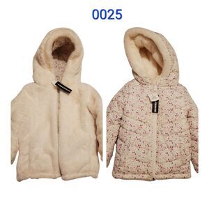 Reversible Winter Coat for Toddler girl - size 3T - 0025